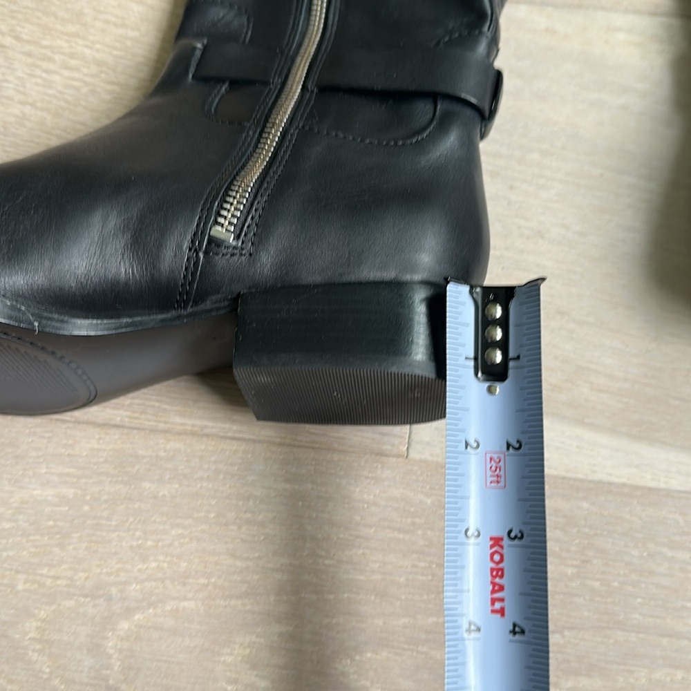 Michael Kors Tall Black Leather Riding Boots - Picture 10 of 11